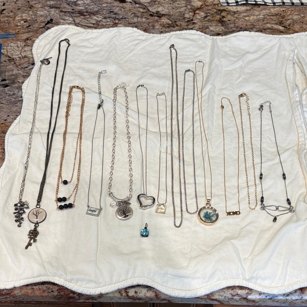 Elegant Silver and Gold Necklace Collection